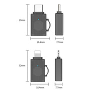 USB to USB-C / Type-C Multifunction Travel Case Shape Apapter(Tarnish)