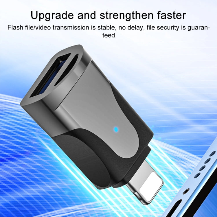 USB to 8 Pin Multifunction OTG Apapter(Tarnish)