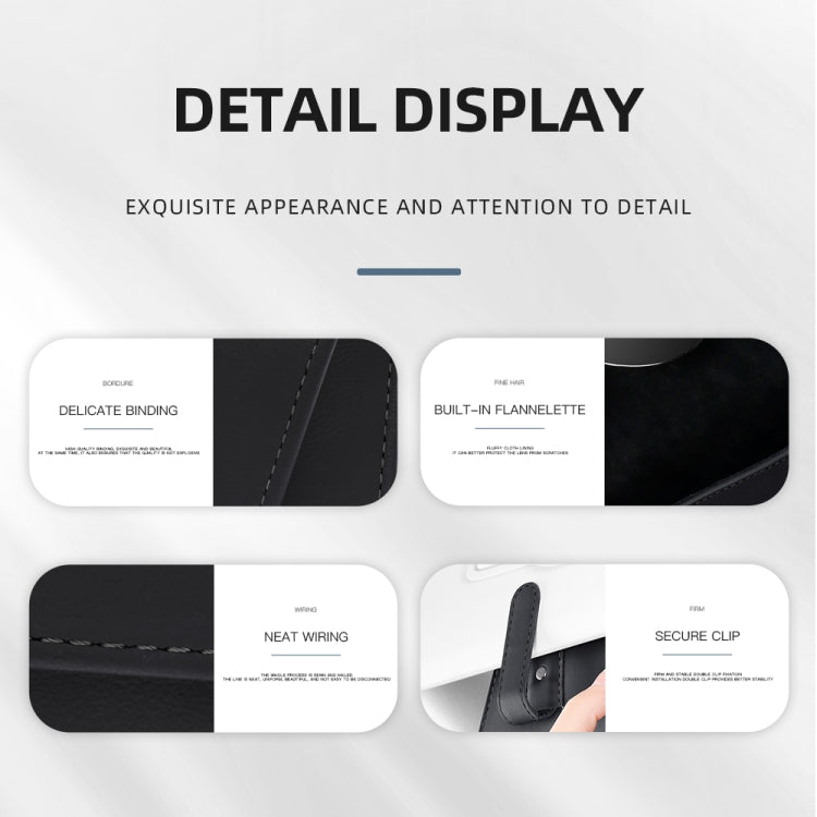 3064 Napa Texture Leather Car Glasses Storage Bag(Olive Green) - Sunglasses & Glasses Clips by PMC TechLife | Online Shopping South Africa | PMC TechLife | Buy Now Pay Later Mobicred