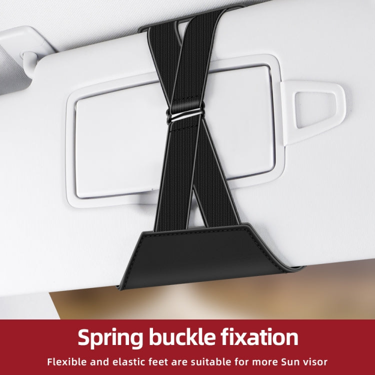 3073 Napa Texture Leather Car Removable Glasses Storage Bag(Black) - free shipping - PMC TechLife - Order now!