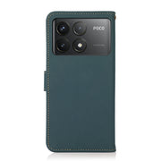 For Xiaomi Redmi K70 Pro KHAZNEH Custer Texture RFID Genuine Leather Phone Case(Green)