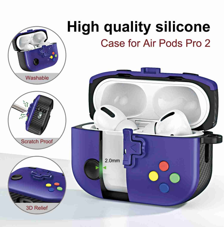 For AirPods 2 / 1 Game Console Shape Wireless Earphones Protective Case(Yellow)