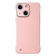 For iPhone 14 Plus Frameless Metallic Paint Hybrid PC Phone Case(Rose Gold) - iPhone 14 Plus Cases by PMC TechLife | Online Shopping South Africa | PMC TechLife | Buy Now Pay Later Mobicred