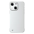 For iPhone 13 Frameless Metallic Paint Hybrid PC Phone Case(Space Silver) - iPhone 13 Cases by PMC TechLife | Online Shopping South Africa | PMC TechLife | Buy Now Pay Later Mobicred