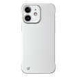 For iPhone 11 Frameless Metallic Paint Hybrid PC Phone Case(Space Silver) - iPhone 11 Cases by PMC TechLife | Online Shopping South Africa | PMC TechLife | Buy Now Pay Later Mobicred