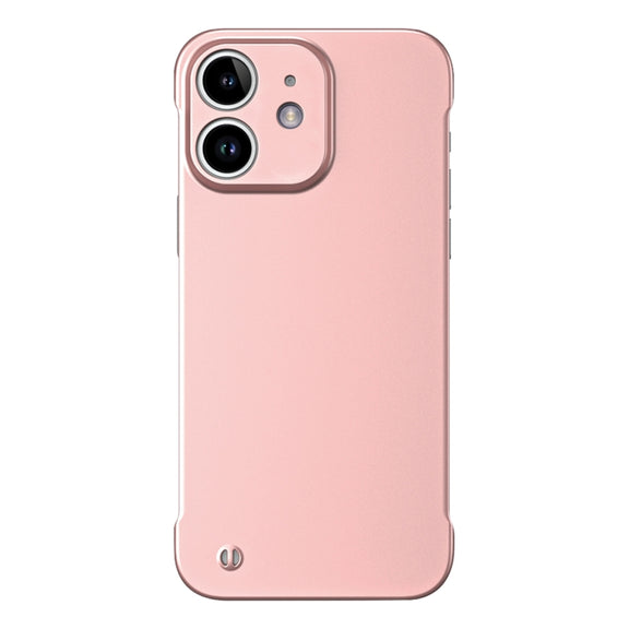 For iPhone 11 Frameless Metallic Paint Hybrid PC Phone Case(Rose Gold)