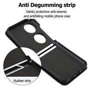 For Huawei P50 Pocket Rhombic Texture Card Bag Phone Case with Dual Lanyard(Black)