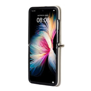 For Huawei P50 Pocket Rhombic Texture Card Bag Phone Case with Dual Lanyard(White)