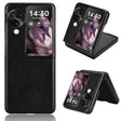 For OPPO Find N3 Flip Litchi Texture Back Cover Phone Case(Black) - Find N3 Flip Cases by PMC TechLife | Online Shopping South Africa | PMC TechLife