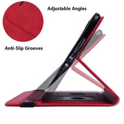 For Samsung Galaxy Tab S9 FE Calf Texture Embossed Leather Tablet Case(Red)
