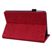 For Samsung Galaxy Tab S9 Ultra Calf Texture Embossed Leather Tablet Case(Red)