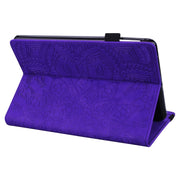 For Samsung Galaxy Tab S9 Ultra Calf Texture Embossed Leather Tablet Case(Purple)