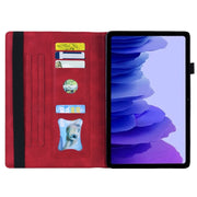 For Lenovo Tab P12 12.7 Splicing Shockproof Leather Tablet Case(Red)