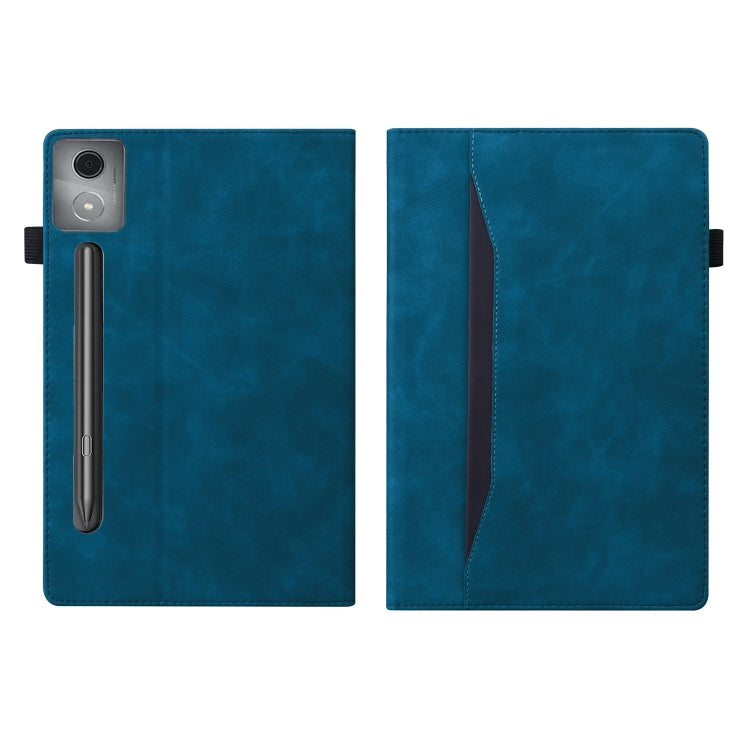 For Lenovo Xiaoxin Pad Pro 12.7 Splicing Shockproof Leather Tablet Case(Blue) - Lenovo by PMC TechLife | Online Shopping South Africa | PMC TechLife | Buy Now Pay Later Mobicred