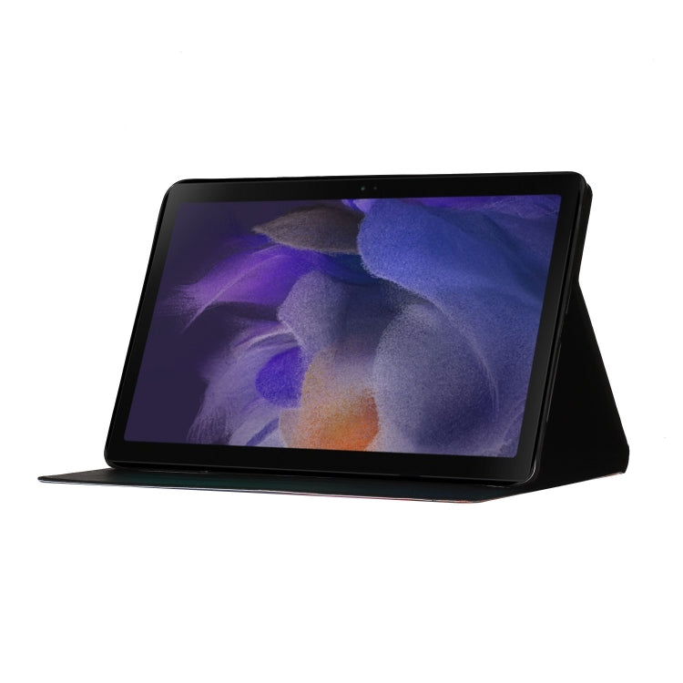For Samsung Galaxy Tab A9+ Flower Pattern Horizontal Flip PU Tablet Case with Sleep / Wake-up Function(Small Floral) - Galaxy Tab A9 by PMC TechLife | Online Shopping South Africa | PMC TechLife