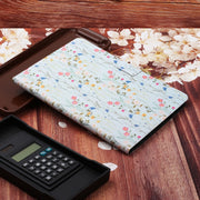 For Samsung Galaxy Tab A9 Flower Pattern Horizontal Flip PU Tablet Case with Sleep / Wake-up Function(Small Floral)