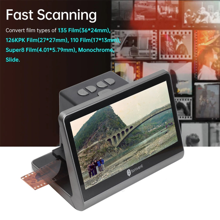 Tonivent TON172 22 Mega Pixels 7 inch HD Screen Film Scanner(US Plug)