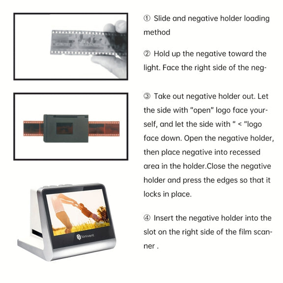 Tonivent TON170 14 Mega Pixels 5 inch HD Screen Film Scanner(UK Plug)