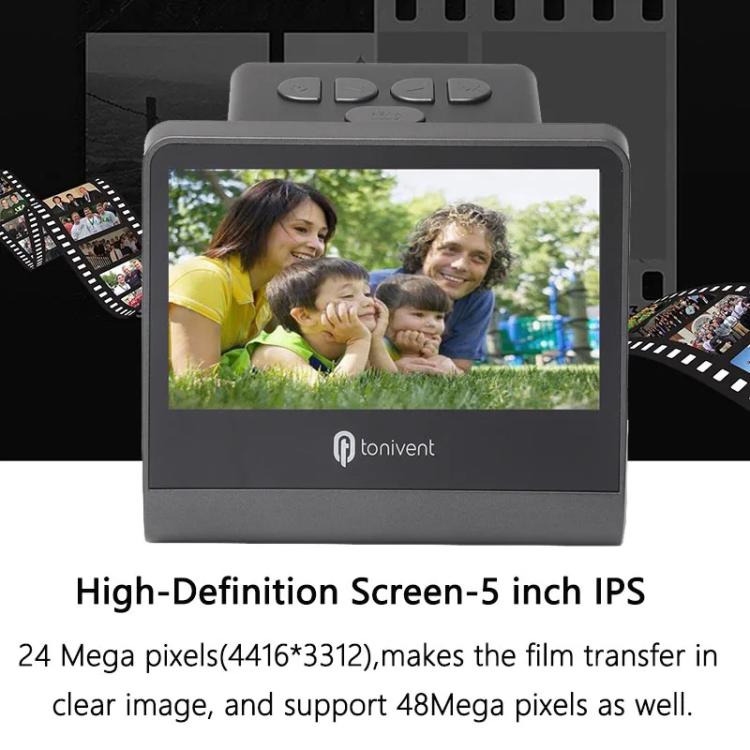 Tonivent TON171 24-48 Mega Pixels 5 inch HD Screen Film Scanner(US Plug) - Portable Scanner by PMC TechLife | Online Shopping South Africa | PMC TechLife | Buy Now Pay Later Mobicred