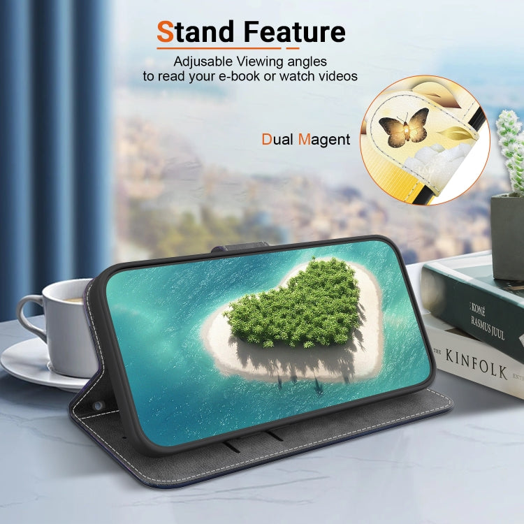 For Google Pixel 9 Pro Crystal Texture Colored Drawing Leather Phone Case(Gold Butterfly Epiphyllum) - Google Cases by PMC TechLife | Online Shopping South Africa | PMC TechLife | Buy Now Pay Later Mobicred