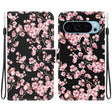 For Google Pixel 9 Crystal Texture Colored Drawing Leather Phone Case(Plum Bossom) - Google Cases by PMC TechLife | Online Shopping South Africa | PMC TechLife | Buy Now Pay Later Mobicred