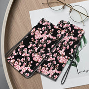 For Google Pixel 9 Crystal Texture Colored Drawing Leather Phone Case(Plum Bossom)