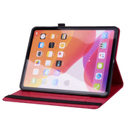 For Lenovo Tab M11 / Xiaoxin Pad 11 2024 Calf Texture Embossed Leather Tablet Case(Red)
