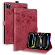 For iPad Pro 11 2024 Cartoon Sakura Cat Embossed Smart Leather Tablet Case(Red) - iPad Pro 11 2024 Cases by PMC TechLife | Online Shopping South Africa | PMC TechLife | Buy Now Pay Later Mobicred