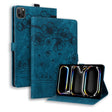 For iPad Pro 13 2024 Cartoon Sakura Cat Embossed Smart Leather Tablet Case(Blue) - iPad Pro 13 2024 Cases by PMC TechLife | Online Shopping South Africa | PMC TechLife | Buy Now Pay Later Mobicred