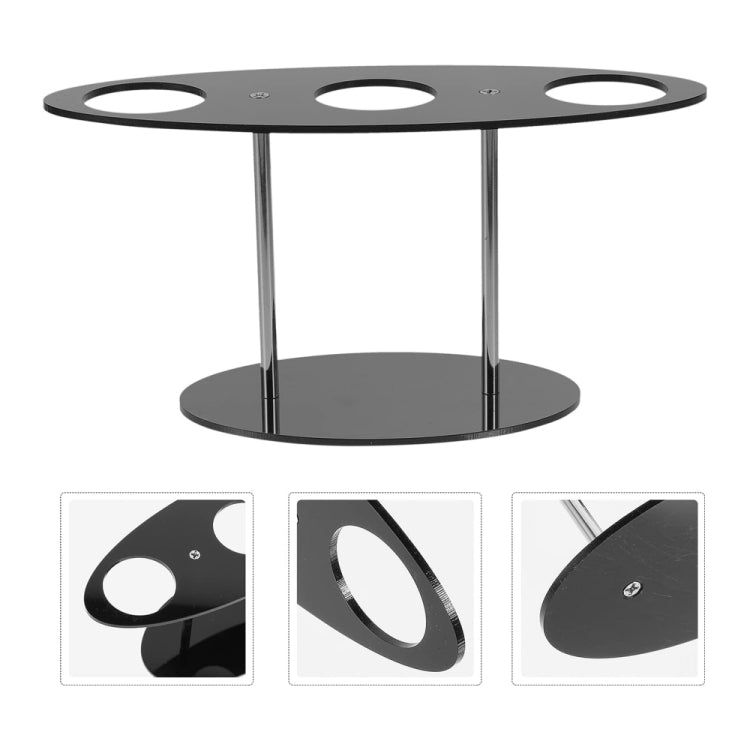 YX035 Acrylic Ice Cream Cone Rack Ice Cream Display Stand(Black) - free shipping - PMc TechLife - Order now!