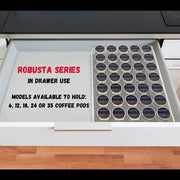 YX038 Acrylic 24 Holes Coffee Capsule Storage Display Stand