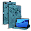 For Lenovo Tab M10 3rd Gen Cartoon Sakura Cat Embossed Leather Tablet Case(Green) - Lenovo by PMC TechLife | Online Shopping South Africa | PMC TechLife | Buy Now Pay Later Mobicred
