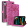 For Lenovo Xiaoxin Pad Pro 12.7 2025 Cartoon Sakura Cat Embossed Leather Tablet Case(Rose Red) - Lenovo by PMC TechLife | Online Shopping South Africa | PMC TechLife | Buy Now Pay Later Mobicred