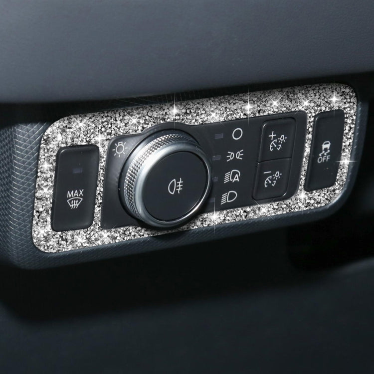 For Ford Mustang Mach E 2021 Car Headlight Switch Panel Diamond Decorative Sticker - Car Interior Mouldings by PMC TechLife | Online Shopping South Africa | PMC TechLife | Buy Now Pay Later Mobicred