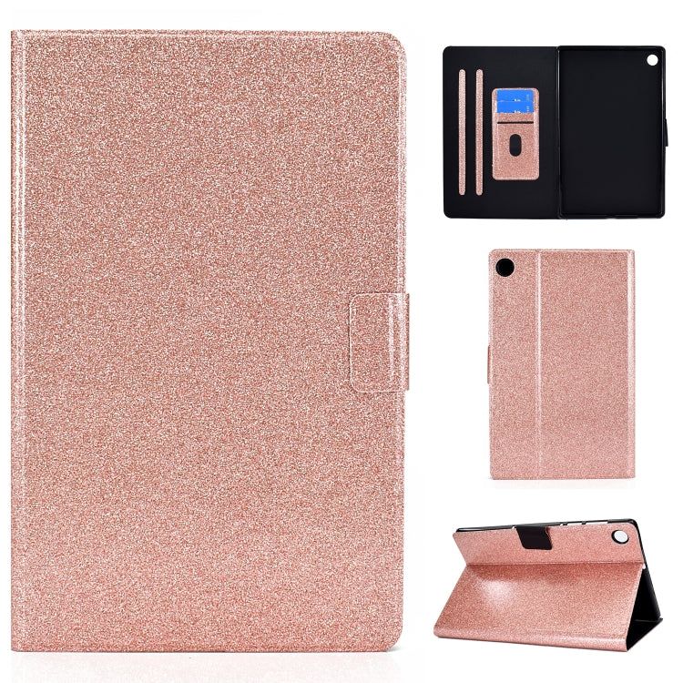For Samsung Galaxy Tab A9 Glitter Powder Leather Tablet Case(Rose Gold) - free shipping - PMC TechLife - Order now!