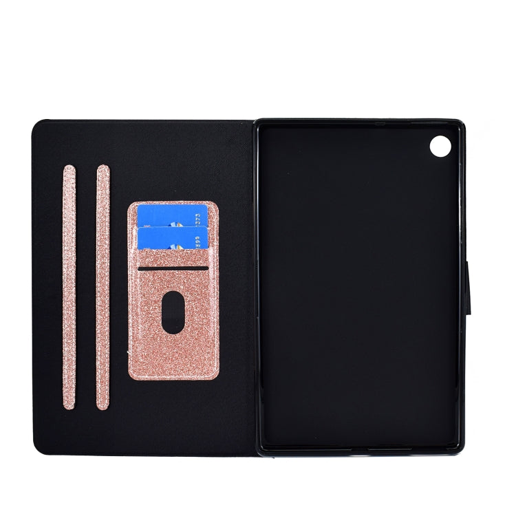 For Samsung Galaxy Tab A9 Glitter Powder Leather Tablet Case(Rose Gold) - free shipping - PMC TechLife - Order now!