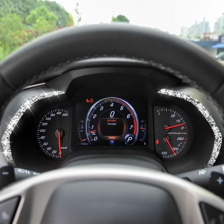 For Chevrolet Corvette C7 2014-2019 2 in 1 Car Dashboard Frame Diamond Decorative Sticker, Left Drive - Car Interior Mouldings by PMC TechLife | Online Shopping South Africa | PMC TechLife | Buy Now Pay Later Mobicred