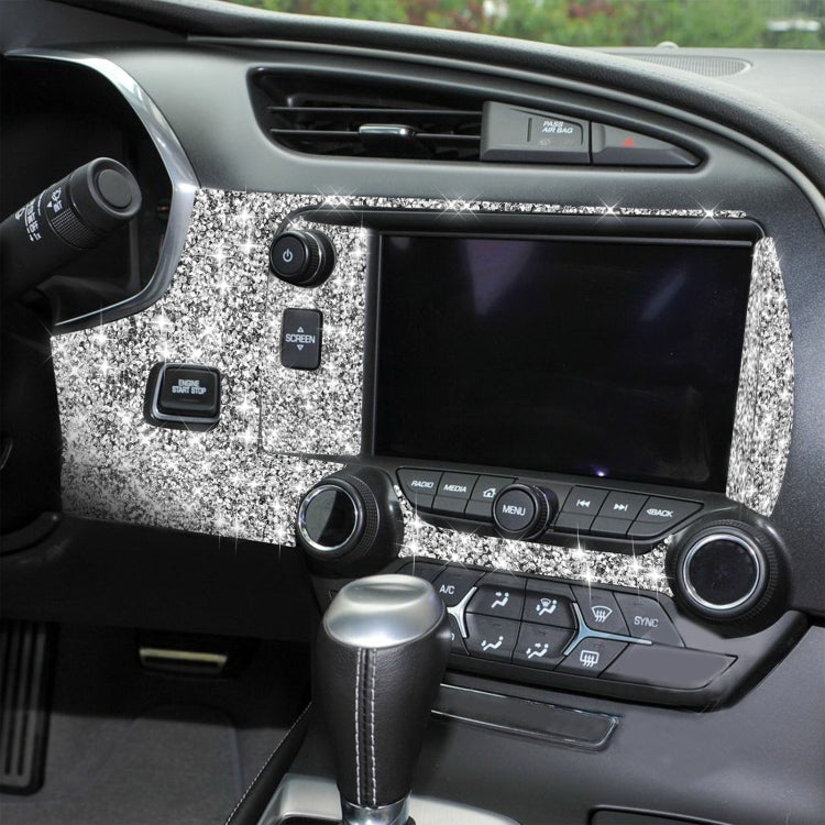 For Chevrolet Corvette C7 2014-2019 7 in 1 Car Central Control Panel Diamond Decorative Sticker, Left Drive - Car Interior Mouldings by PMC TechLife | Online Shopping South Africa | PMC TechLife | Buy Now Pay Later Mobicred
