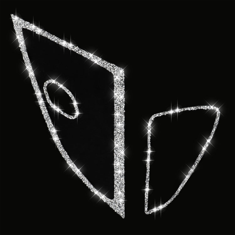 For Chevrolet Corvette C7 2014-2019 Car Door Speaker Frame Diamond Decorative Sticker, Left Drive - Car Interior Mouldings by PMC TechLife | Online Shopping South Africa | PMC TechLife | Buy Now Pay Later Mobicred