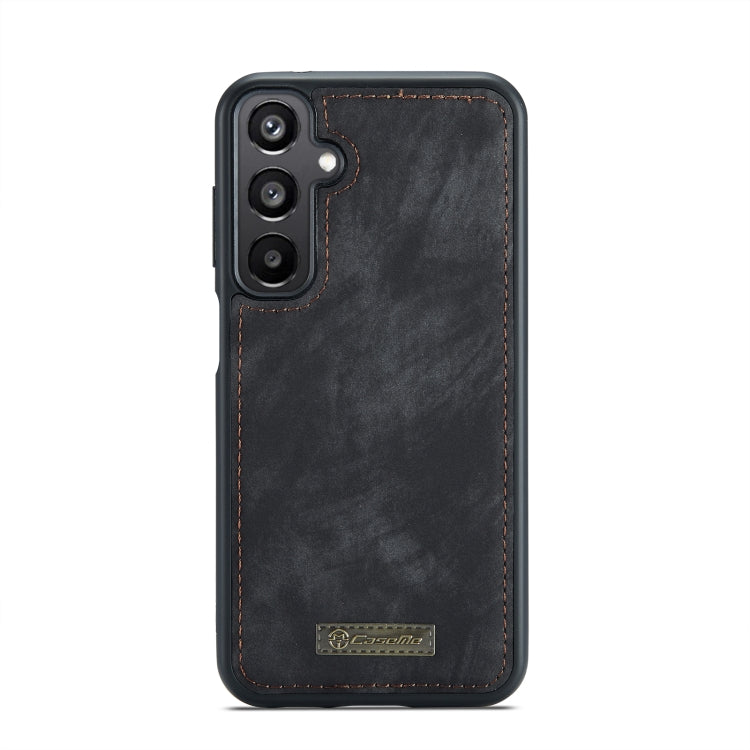 For Samsung Galaxy A15 5G CaseMe 008 Multifunctional Zipper Wallet Leather Phone Case with Lanyard(Black)