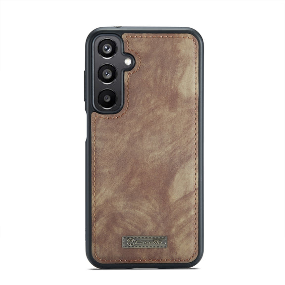 For Samsung Galaxy A15 5G CaseMe 008 Multifunctional Zipper Wallet Leather Phone Case with Lanyard(Brown)