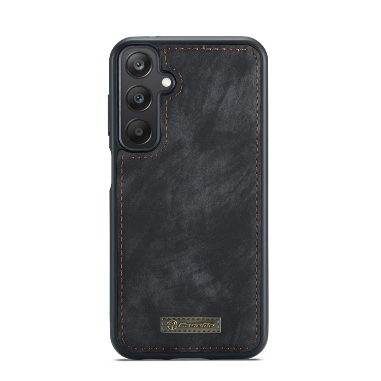 For Samsung Galaxy A25 4G CaseMe 008 Multifunctional Zipper Wallet Leather Phone Case with Lanyard(Black)