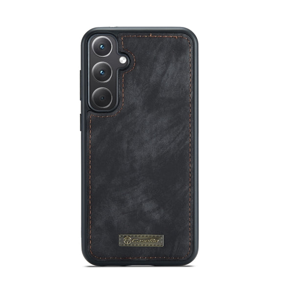 For Samsung Galaxy A35 5G CaseMe 008 Multifunctional Zipper Wallet Leather Phone Case with Lanyard(Black)