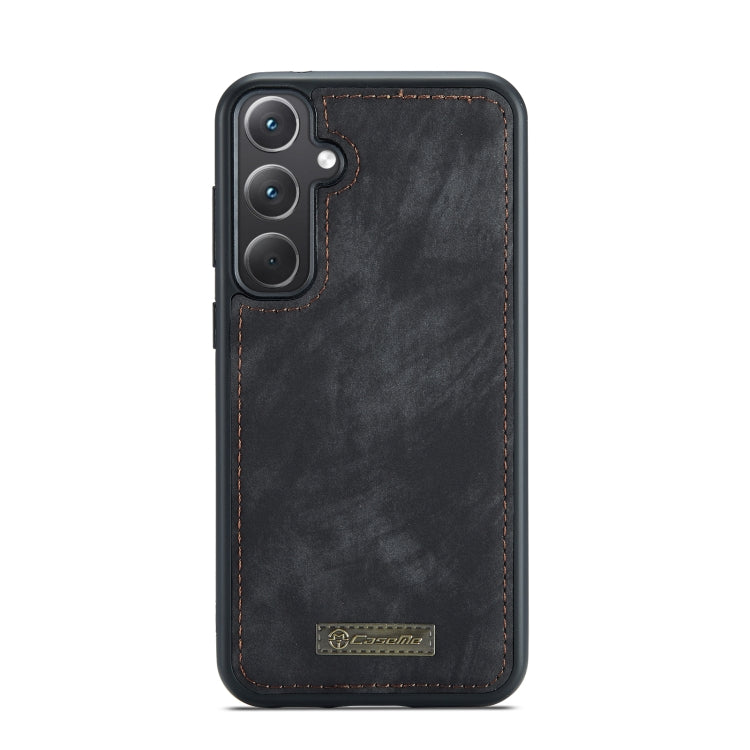 For Samsung Galaxy A35 5G CaseMe 008 Multifunctional Zipper Wallet Leather Phone Case with Lanyard(Black)