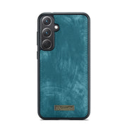 For Samsung Galaxy A35 5G CaseMe 008 Multifunctional Zipper Wallet Leather Phone Case with Lanyard(Blue)