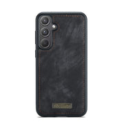 For Samsung Galaxy A55 5G CaseMe 008 Multifunctional Zipper Wallet Leather Phone Case with Lanyard(Black)