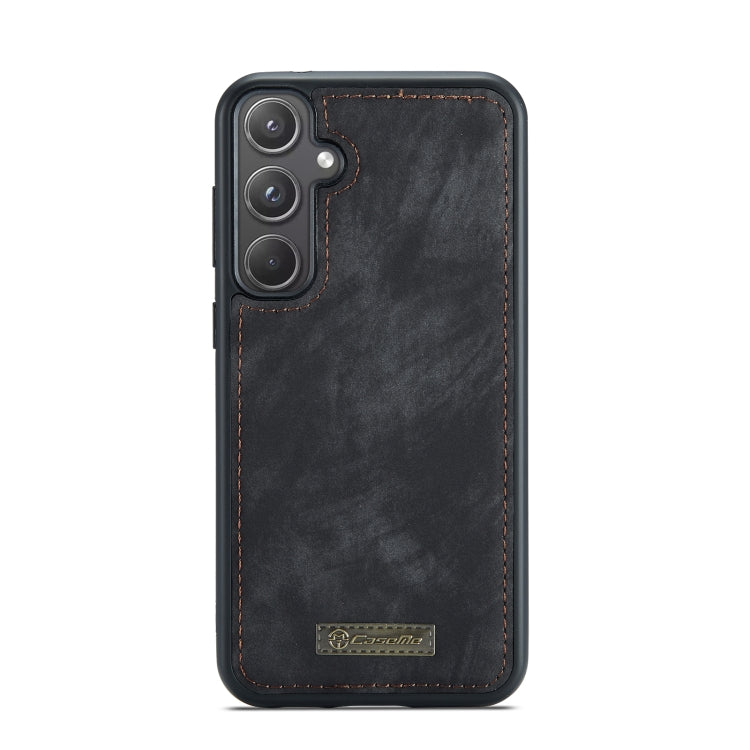 For Samsung Galaxy A55 5G CaseMe 008 Multifunctional Zipper Wallet Leather Phone Case with Lanyard(Black)