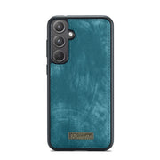 For Samsung Galaxy A55 5G CaseMe 008 Multifunctional Zipper Wallet Leather Phone Case with Lanyard(Blue)