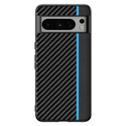 For Google Pixel 9 Pro Ultra-thin Carbon Fiber Texture Printing Phone Case(Black Blue)