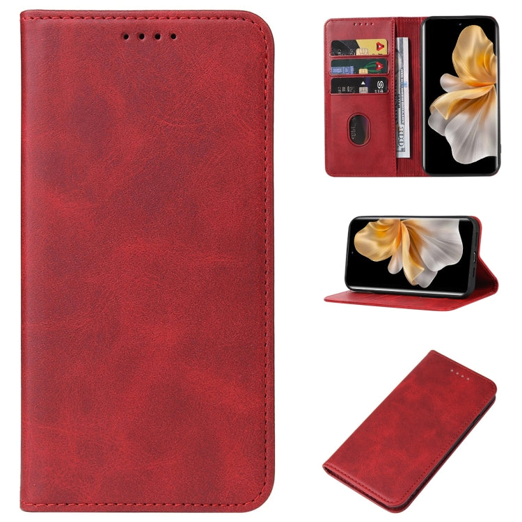For vivo S18 Pro Magnetic Closure Leather Phone Case(Red) - vivo Cases by PMC TechLife | Online Shopping South Africa | PMC TechLife | Buy Now Pay Later Mobicred